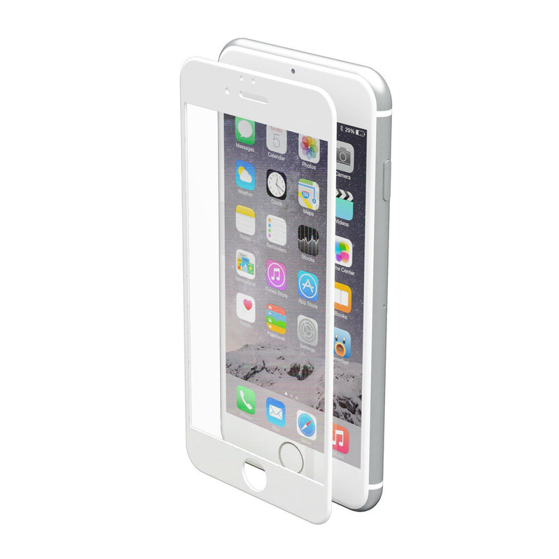 *VETRO TEMPERATO PHANTOM" PER IPHONE 6/6S - BIANCO