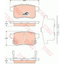 GDB3482 TRW COTEC Kit pastiglie freno Freno a disco