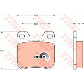 GDB915 TRW COTEC Kit pastiglie freno Freno a disco