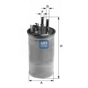 2445000 UFI Filtro carburante