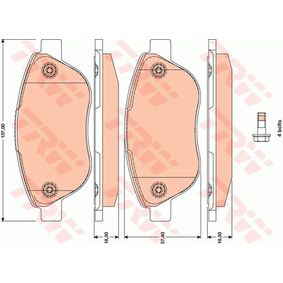 GDB1750 TRW COTEC Kit pastiglie freno Freno a disco