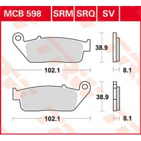 MCB598SV TRW Kit pastiglie freno Freno a disco