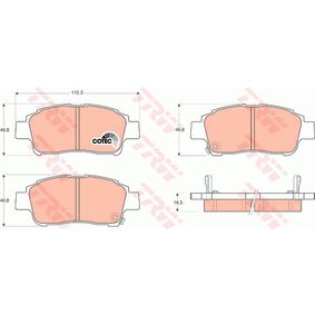 GDB3218 TRW COTEC Kit pastiglie freno Freno a disco