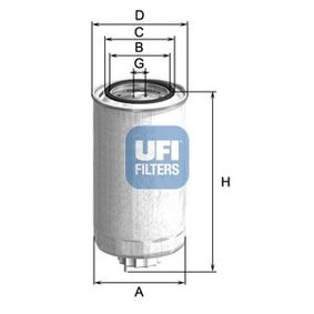 2499900 UFI Filtro carburante