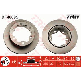 DF4089S TRW Disco freno