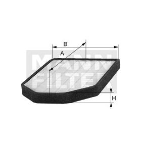 CUK2551 MANN-FILTER Filtro Aria abitacolo