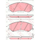 GDB3244 TRW COTEC Kit pastiglie freno Freno a disco