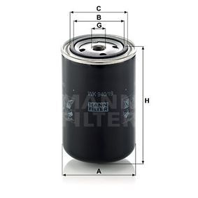 WK940/19 MANN-FILTER Filtro carburante