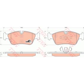 GDB1625 TRW COTEC Kit pastiglie freno Freno a disco