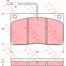 GDB443 TRW Kit pastiglie freno Freno a disco