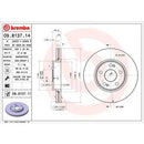 ✅ 09.8137.14 BREMBO - COPPIA 2 DISCHI FRENO RENAULT 7700802231