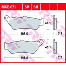 MCB671 TRW Kit pastiglie freno Freno a disco