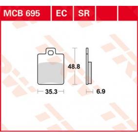 MCB695 TRW Kit pastiglie freno Freno a disco