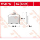 MCB710 TRW Organic Allround Kit pastiglie freno Freno a disco