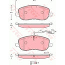 GDB1636 TRW COTEC Kit pastiglie freno Freno a disco