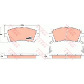 GDB3217 TRW COTEC Kit pastiglie freno Freno a disco