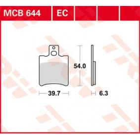 MCB644 TRW Organic Allround Kit pastiglie freno Freno a disco