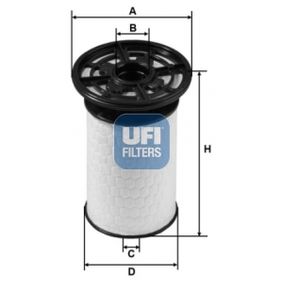 2607600 UFI Filtro carburante