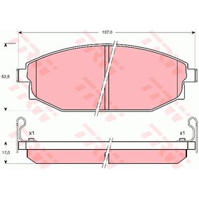 GDB3232 TRW Kit pastiglie freno Freno a disco