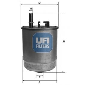 2412900 UFI Filtro carburante