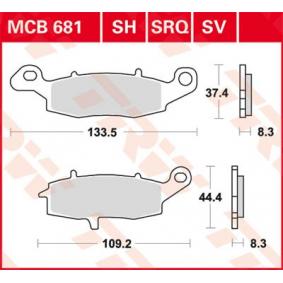 MCB681SV TRW Kit pastiglie freno Freno a disco