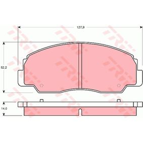 GDB1134 TRW Kit pastiglie freno Freno a disco