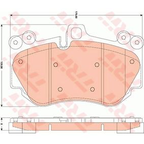 GDB1764 TRW COTEC Kit pastiglie freno Freno a disco