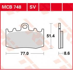 MCB748 TRW Kit pastiglie freno Freno a disco