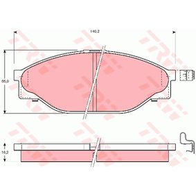 GDB3109 TRW Kit pastiglie freno Freno a disco