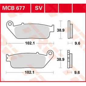 MCB677 TRW Kit pastiglie freno Freno a disco