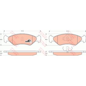 GDB953 TRW COTEC Kit pastiglie freno Freno a disco