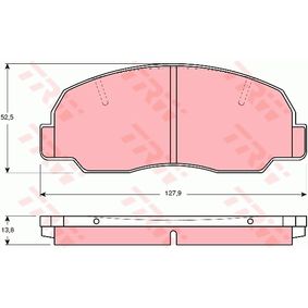 GDB980 TRW Kit pastiglie freno Freno a disco