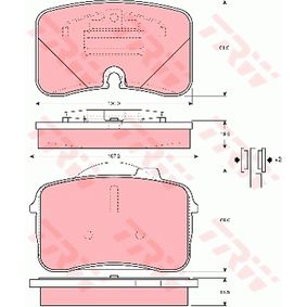 GDB961 TRW Kit pastiglie freno Freno a disco