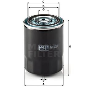 WK822/4 MANN-FILTER Filtro carburante