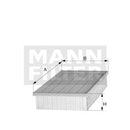 C3671 MANN-FILTER Filtro aria