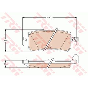 GDB3539 TRW Kit pastiglie freno Freno a disco