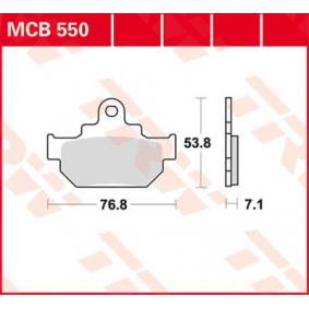 MCB550 TRW Organic Allround Kit pastiglie freno Freno a disco