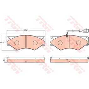 GDB5063 TRW Kit pastiglie freno Freno a disco