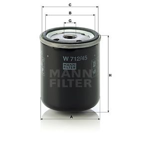 W712/45 MANN-FILTER Filtro idraulico Cambio automatico