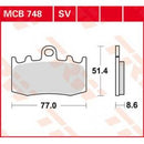 MCB748SV TRW Kit pastiglie freno Freno a disco