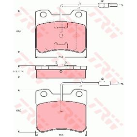 GDB794 TRW COTEC Kit pastiglie freno Freno a disco