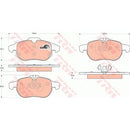 GDB1613 TRW COTEC Kit pastiglie freno Freno a disco