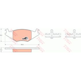 GDB463 TRW COTEC Kit pastiglie freno Freno a disco