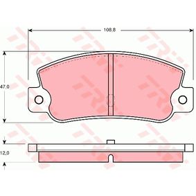 GDB360 TRW Kit pastiglie freno Freno a disco