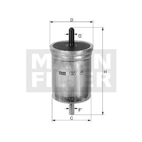 WK614/19 MANN-FILTER Filtro carburante