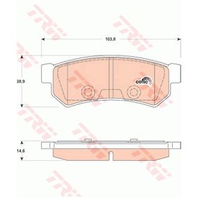 GDB4178 TRW COTEC Kit pastiglie freno Freno a disco