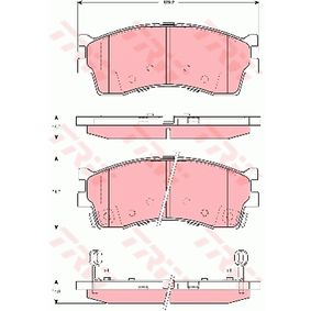 GDB3285 TRW COTEC Kit pastiglie freno Freno a disco