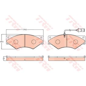 GDB5062 TRW Kit pastiglie freno Freno a disco