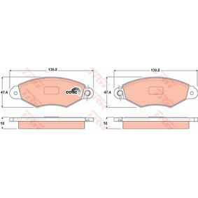 GDB1321 TRW COTEC Kit pastiglie freno Freno a disco