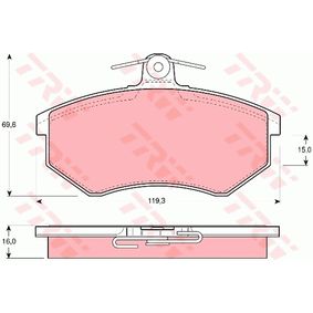 GDB430 TRW COTEC Kit pastiglie freno Freno a disco